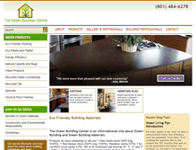 Tablet Screenshot of greenbuildingcenter.net